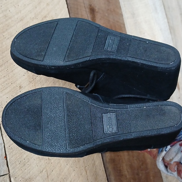 Toms Black Desert Wedge Suede Booties 7.5W - Picture 7 of 7